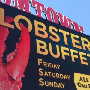 lobster buffet sign