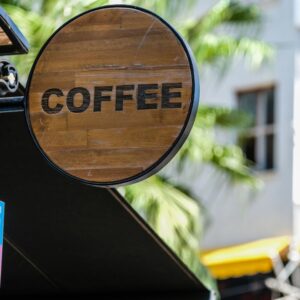exterior custom coffee sign