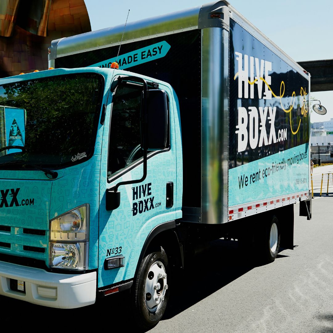 a work van with a commercial wrap