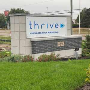 Monument sign for thrive